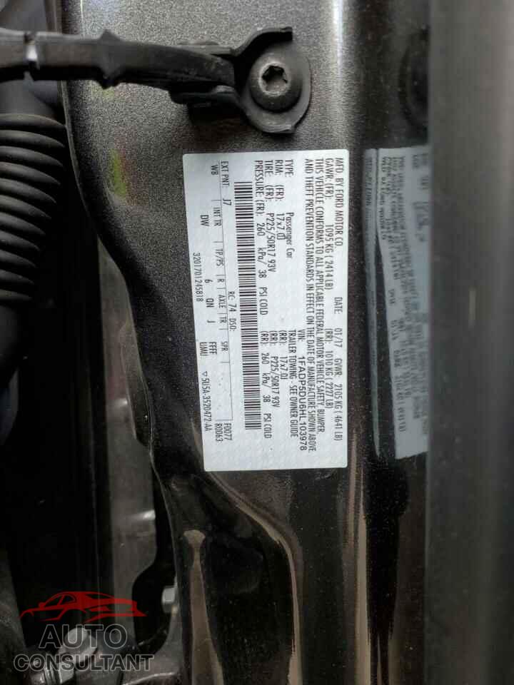 FORD CMAX 2017 - 1FADP5DU6HL103978