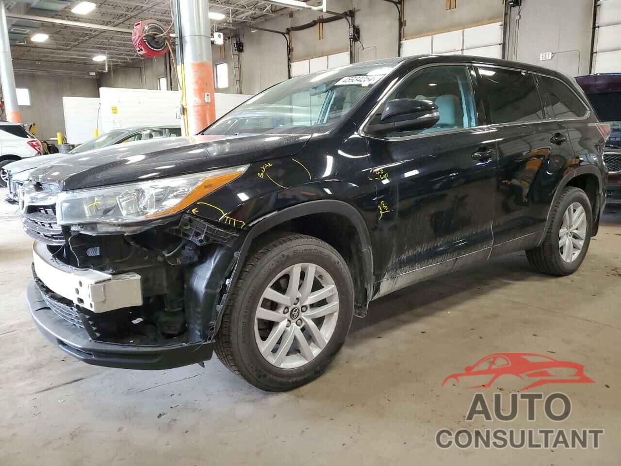 TOYOTA HIGHLANDER 2016 - 5TDZARFH9GS022172