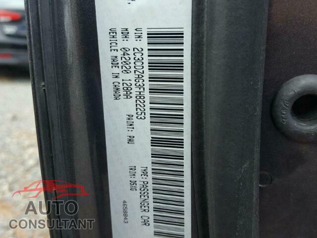 DODGE CHALLENGER 2015 - 2C3CDZAG3FH822253