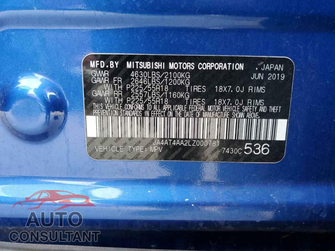 MITSUBISHI ECLIPSE 2020 - JA4AT4AA2LZ000781