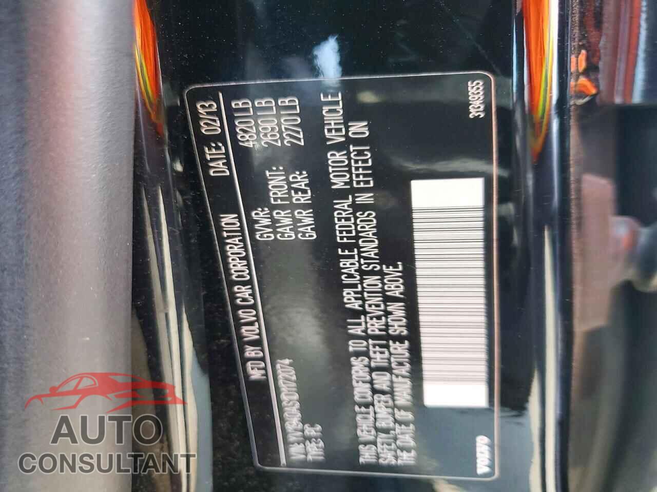 VOLVO S80 2013 - YV1940AS1D1172074