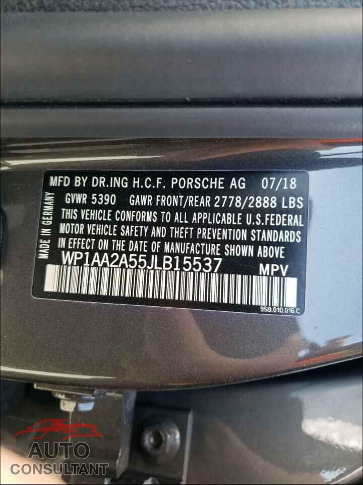 PORSCHE MACAN 2018 - WP1AA2A55JLB15537