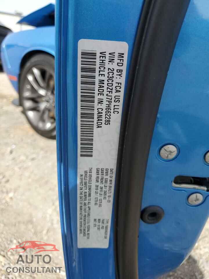 DODGE CHALLENGER 2023 - 2C3CDZFJ7PH662285