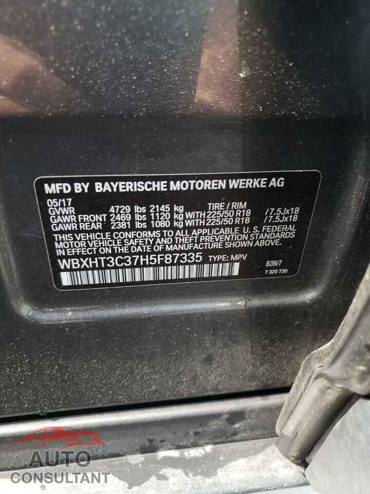 BMW X1 2017 - WBXHT3C37H5F87335