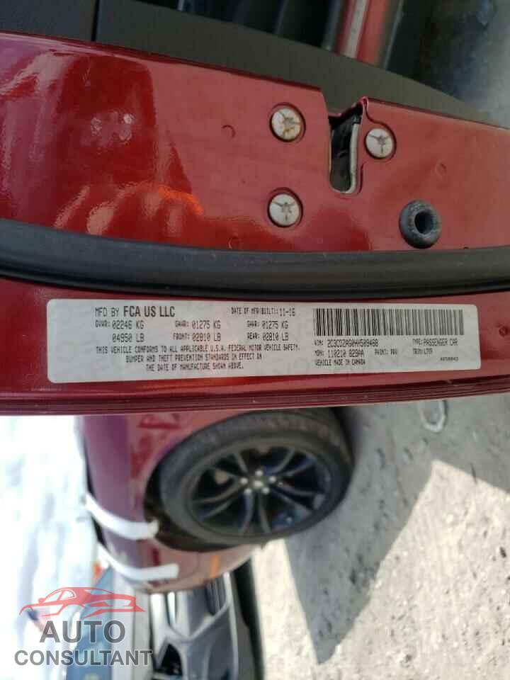 DODGE CHALLENGER 2017 - 2C3CDZAG0HH509468