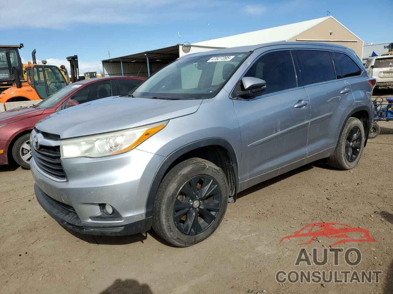 TOYOTA HIGHLANDER 2014 - 5TDJKRFH7ES065528
