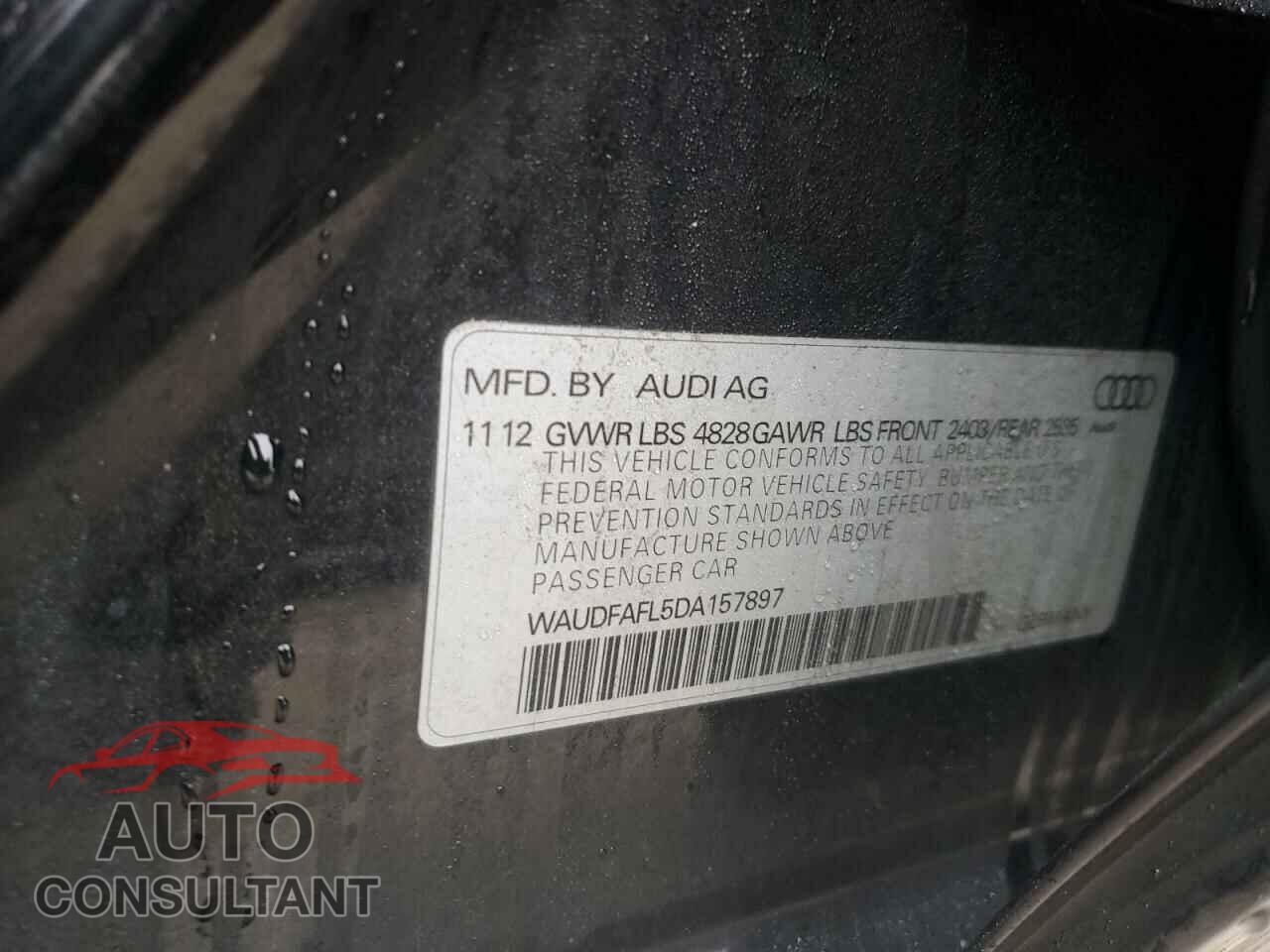 AUDI A4 2013 - WAUDFAFL5DA157897