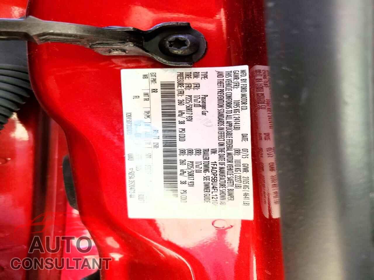 FORD CMAX 2015 - 1FADP5BU4FL121069