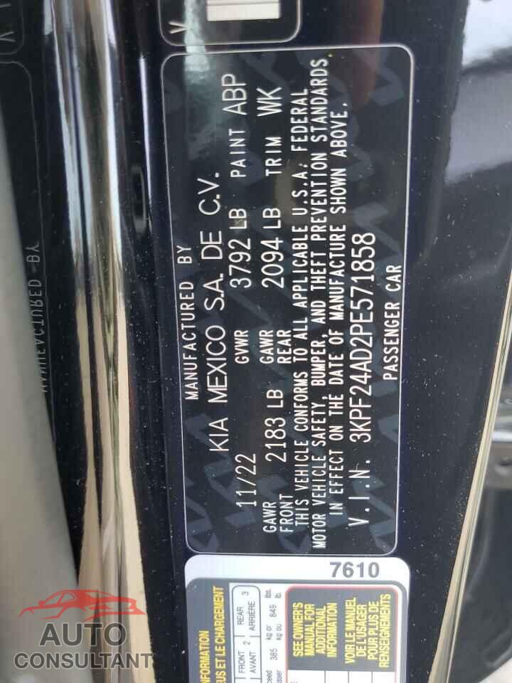 KIA FORTE 2023 - 3KPF24AD2PE571858