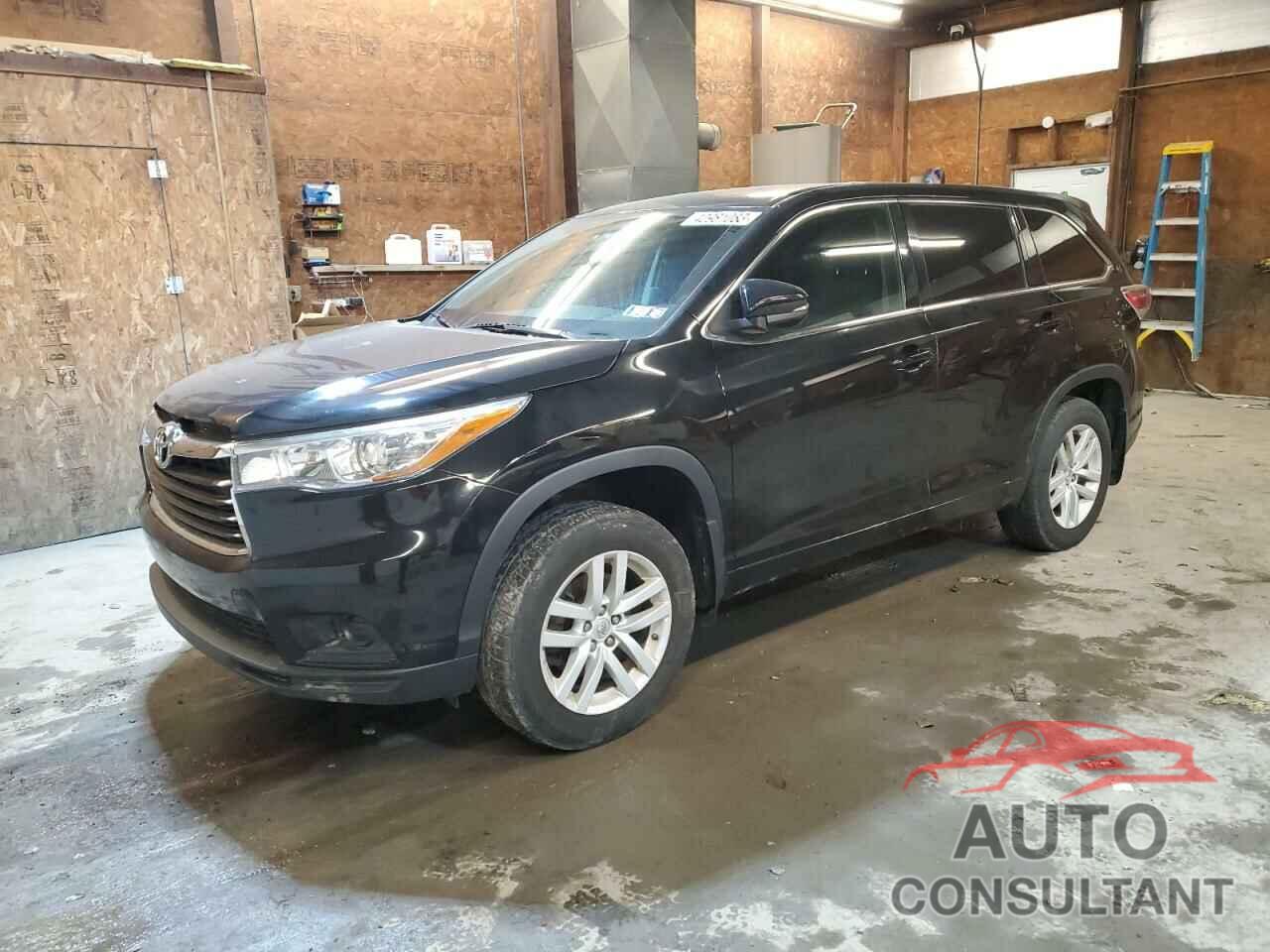 TOYOTA HIGHLANDER 2015 - 5TDBKRFH6FS162791