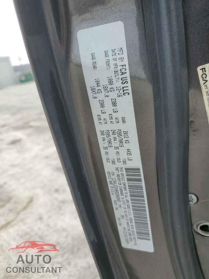 JEEP COMPASS 2017 - 1C4NJCEA9HD206945