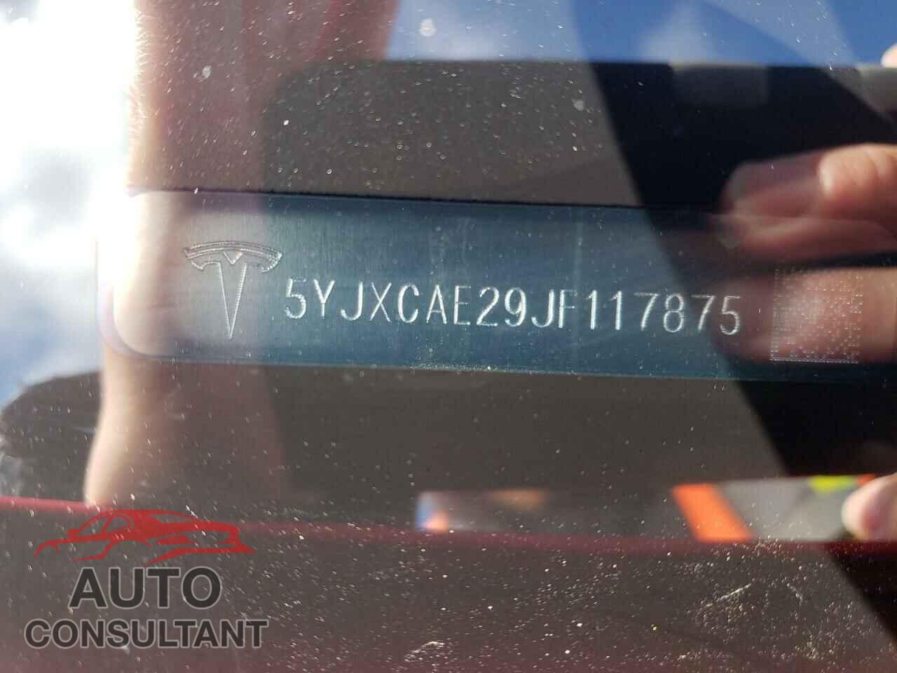 TESLA MODEL X 2018 - 5YJXCAE29JF117875