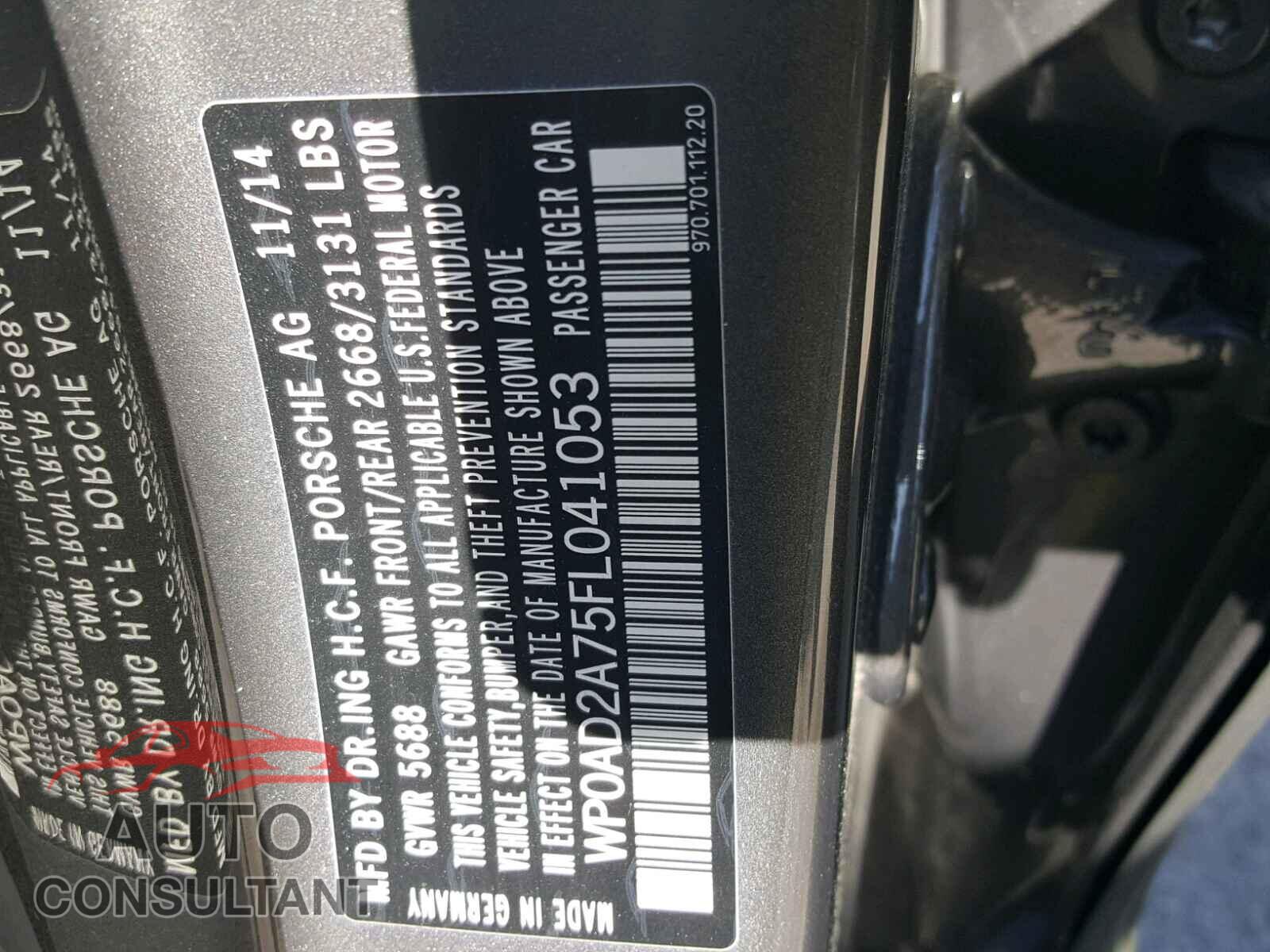 PORSCHE PANAMERA 2015 - WP0AD2A75FL041053