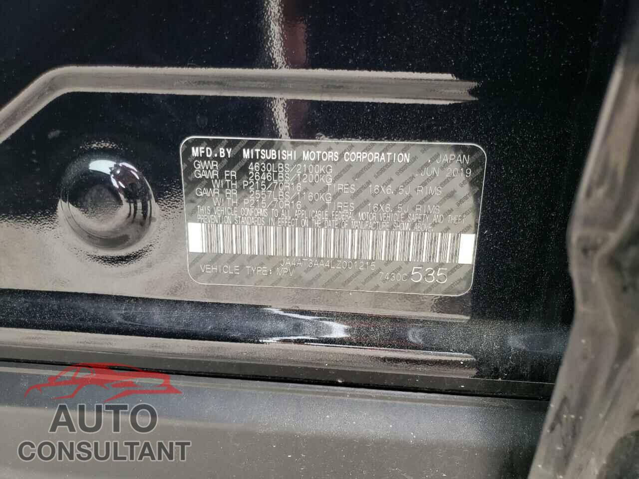 MITSUBISHI ECLIPSE 2020 - JA4AT3AA4LZ001215