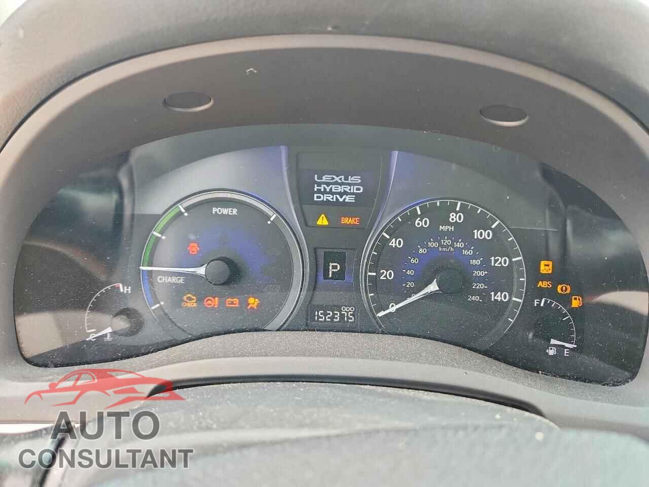 LEXUS RX450 2012 - JTJBC1BA4C2425268
