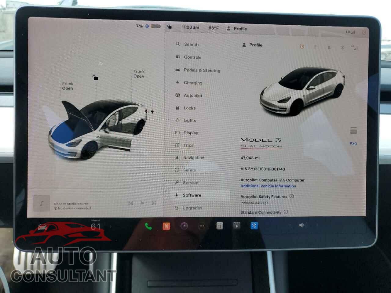 TESLA MODEL 3 2018 - 5YJ3E1EB1JF081740