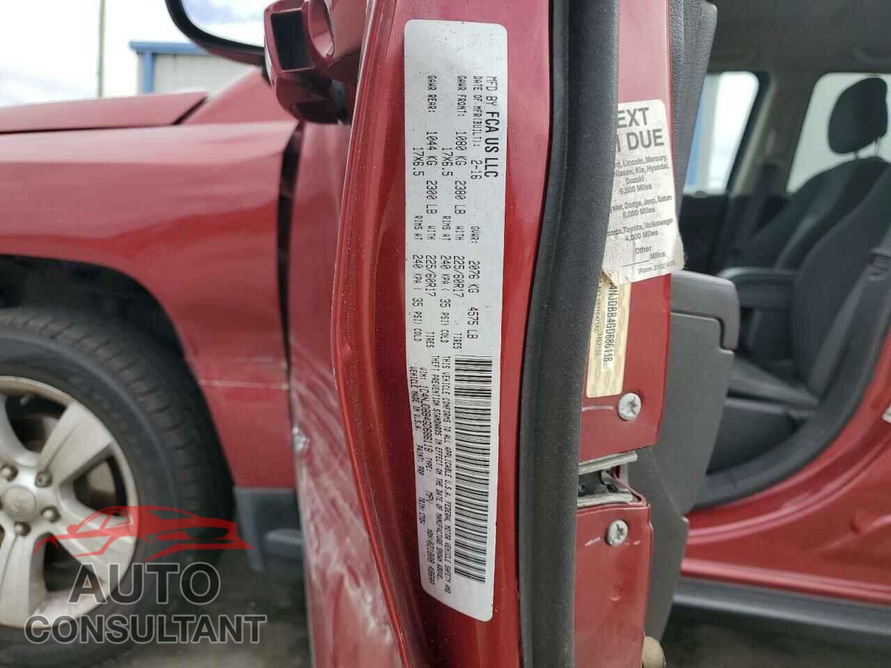 JEEP COMPASS 2016 - 1C4NJDBB4GD686118
