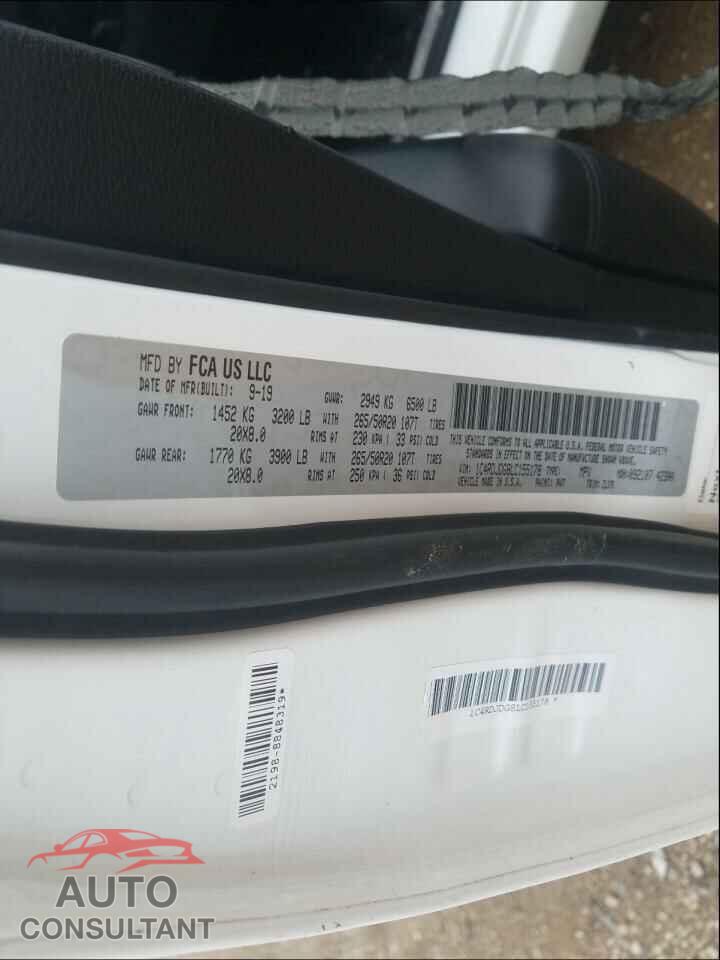 DODGE DURANGO 2020 - 1C4RDJDG8LC155178