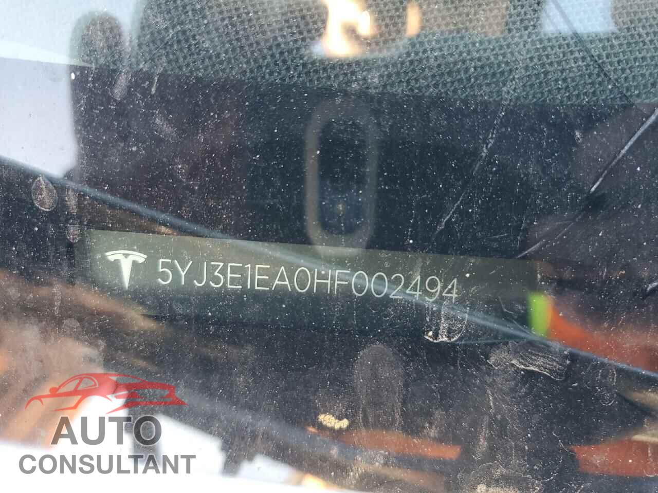 TESLA MODEL 3 2017 - 5YJ3E1EA0HF002494