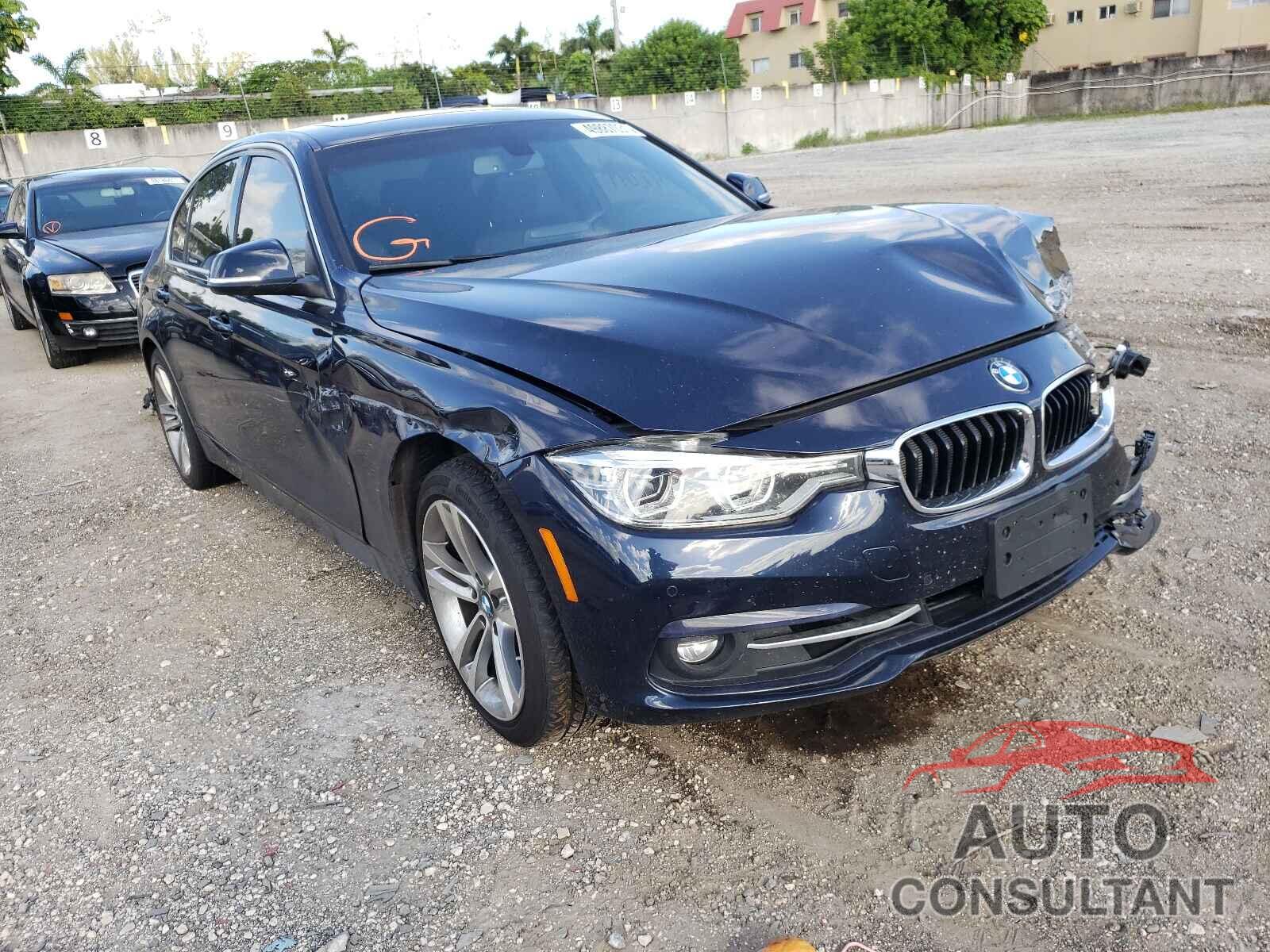 BMW 3 SERIES 2017 - WBA8B9G58HNU51269