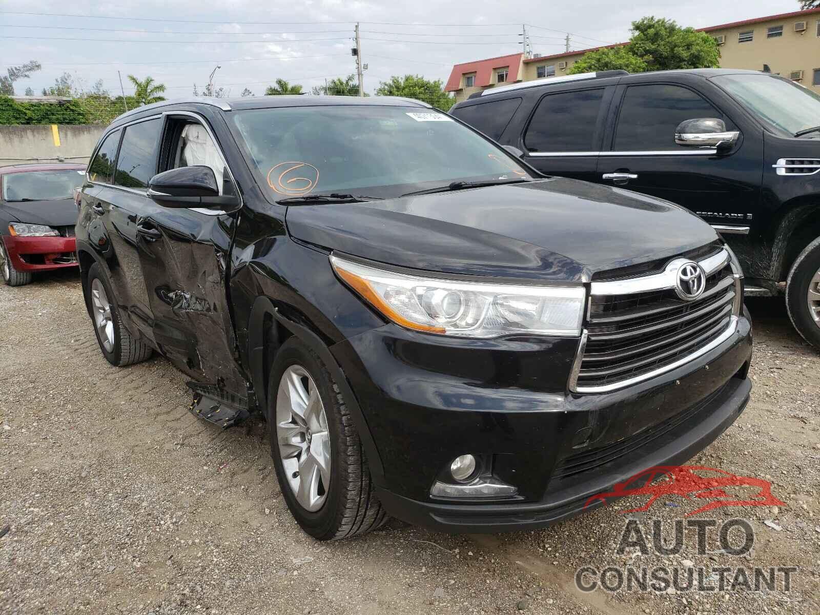 TOYOTA HIGHLANDER 2016 - 5TDDKRFH8GS304763