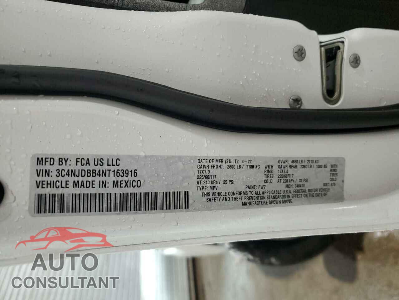 JEEP COMPASS 2022 - 3C4NJDBB4NT163916