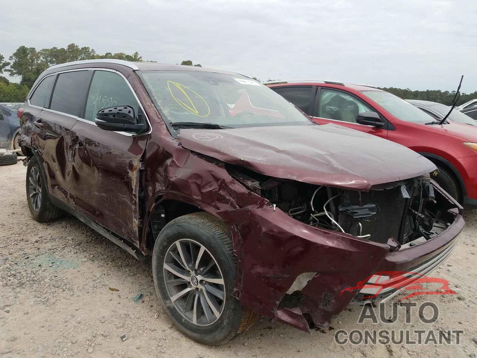 TOYOTA HIGHLANDER 2019 - 5TDJZRFH0KS918729