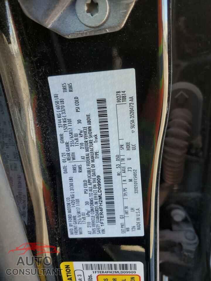 FORD RANGER 2021 - 1FTER4FH2MLD09909