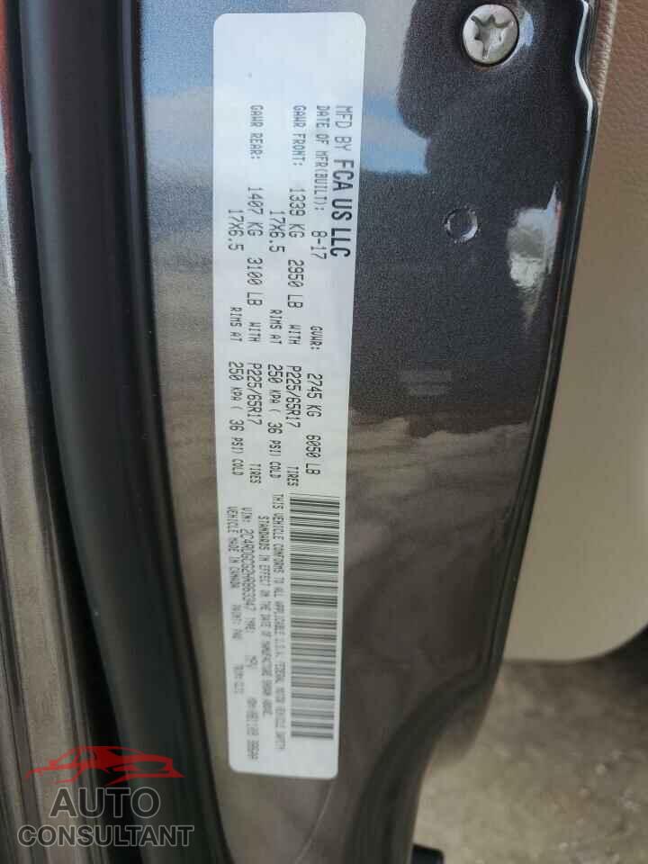 DODGE CARAVAN 2017 - 2C4RDGCG2HR863347