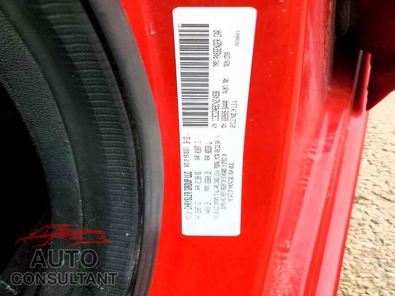 DODGE AVENGER 2012 - 1C3CDZAB9CN214938