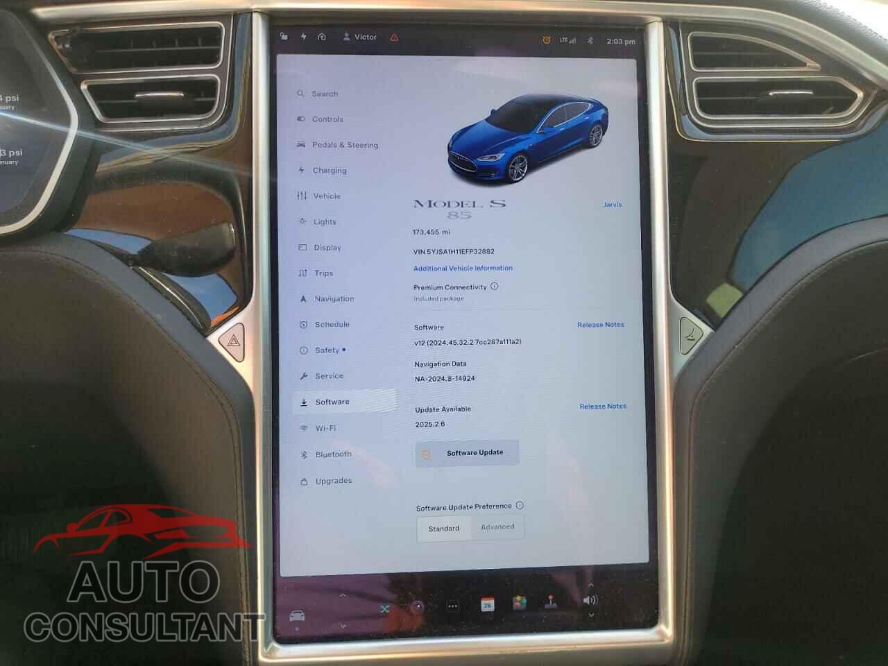 TESLA MODEL S 2014 - 5YJSA1H11EFP32882