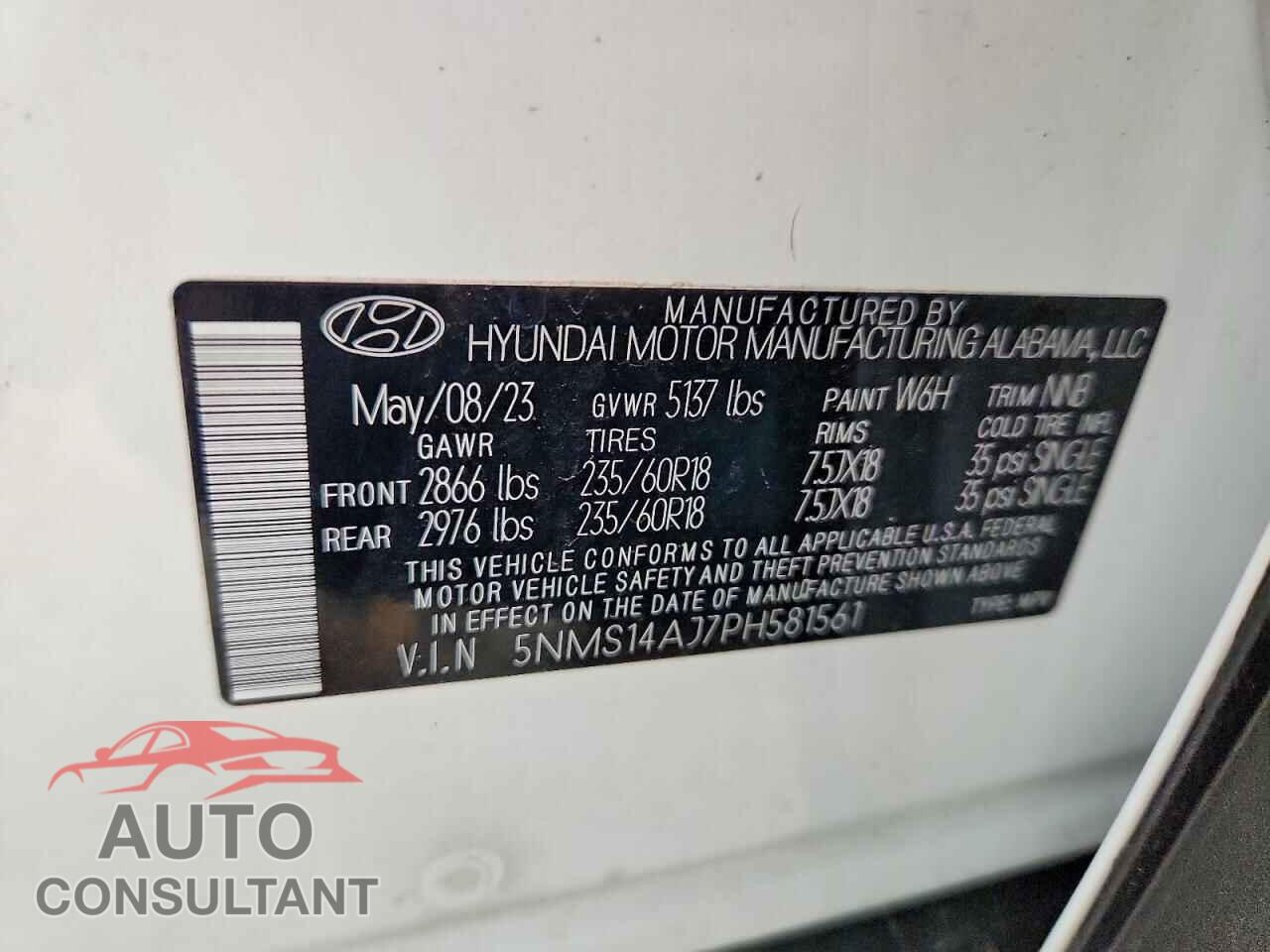 HYUNDAI SANTA FE 2023 - 5NMS14AJ7PH581561