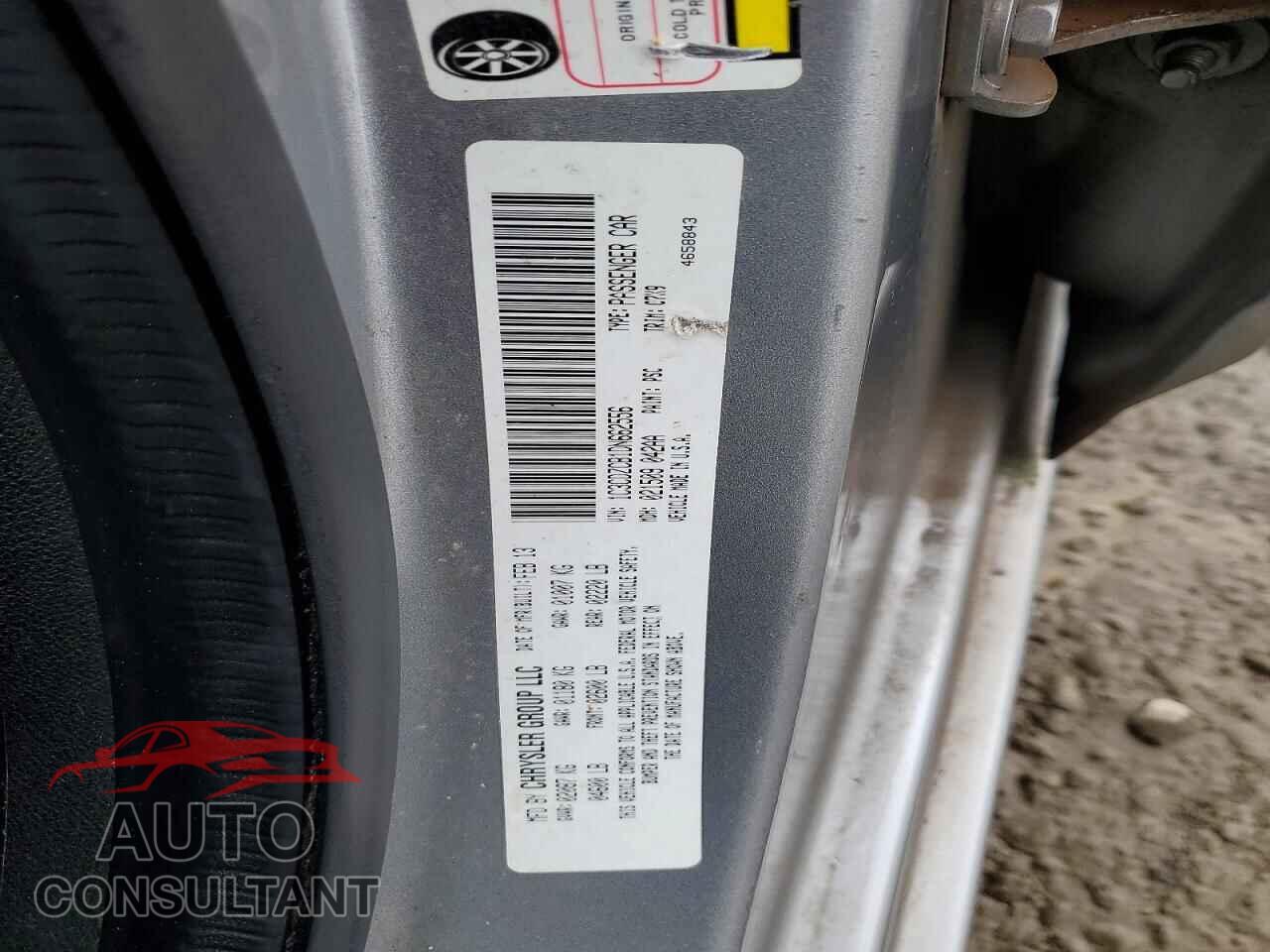 DODGE AVENGER 2013 - 1C3CDZCB1DN662556