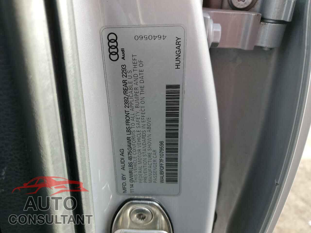 AUDI A3 2015 - WAUBFGFF7F1079596