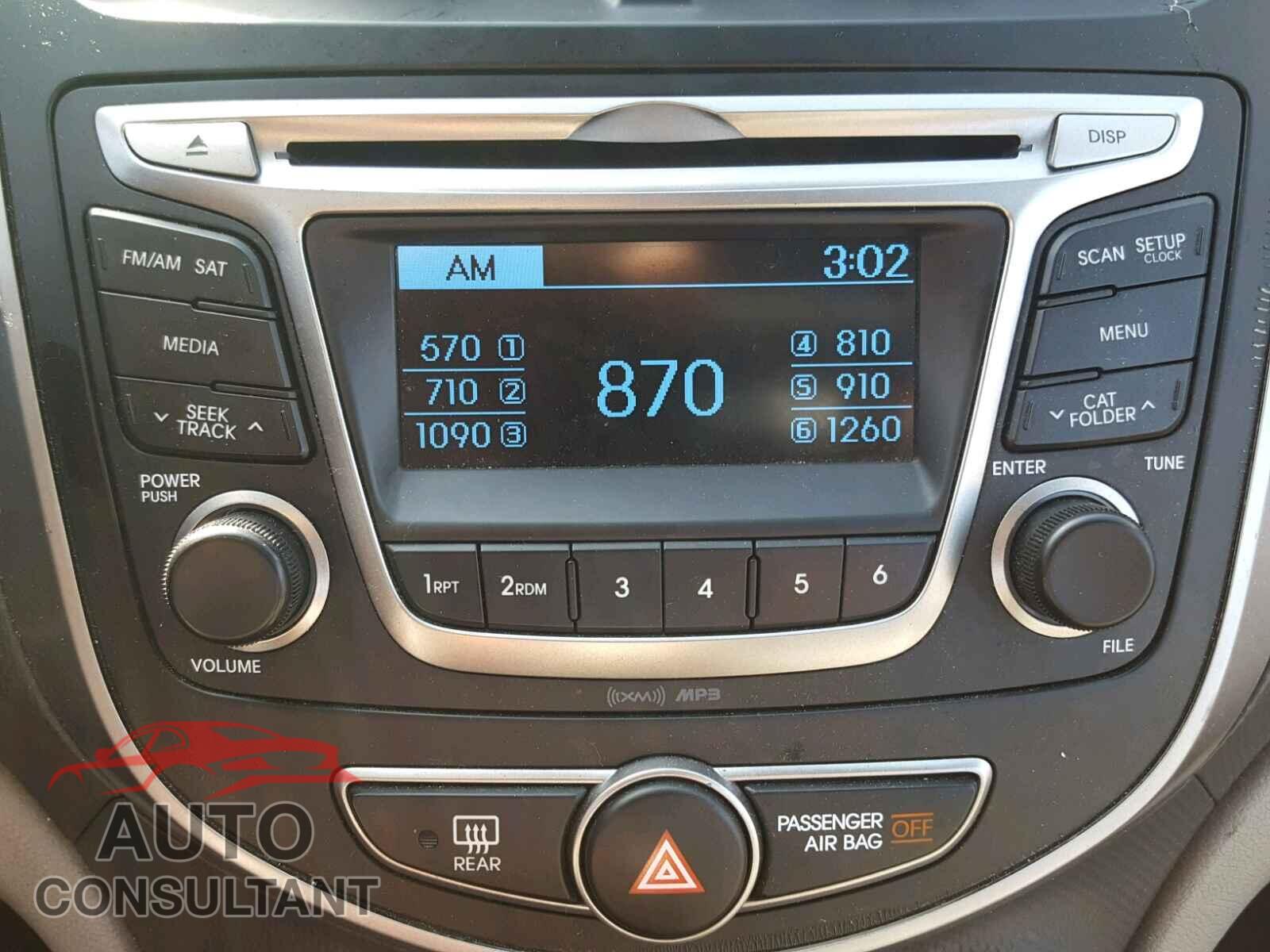 HYUNDAI ACCENT 2015 - KMHCT4AE1FU835205