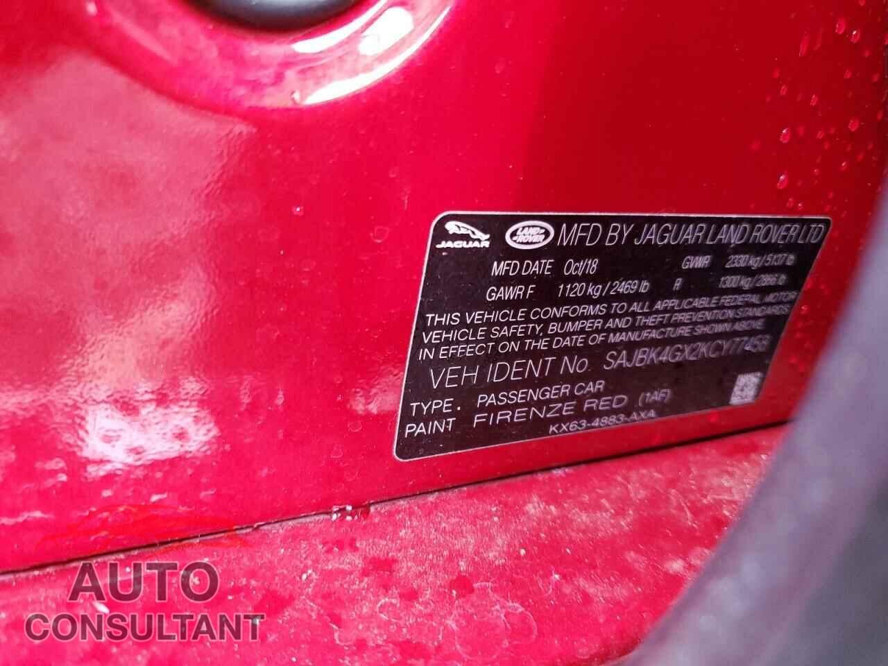JAGUAR XF 2019 - SAJBK4GX2KCY77458
