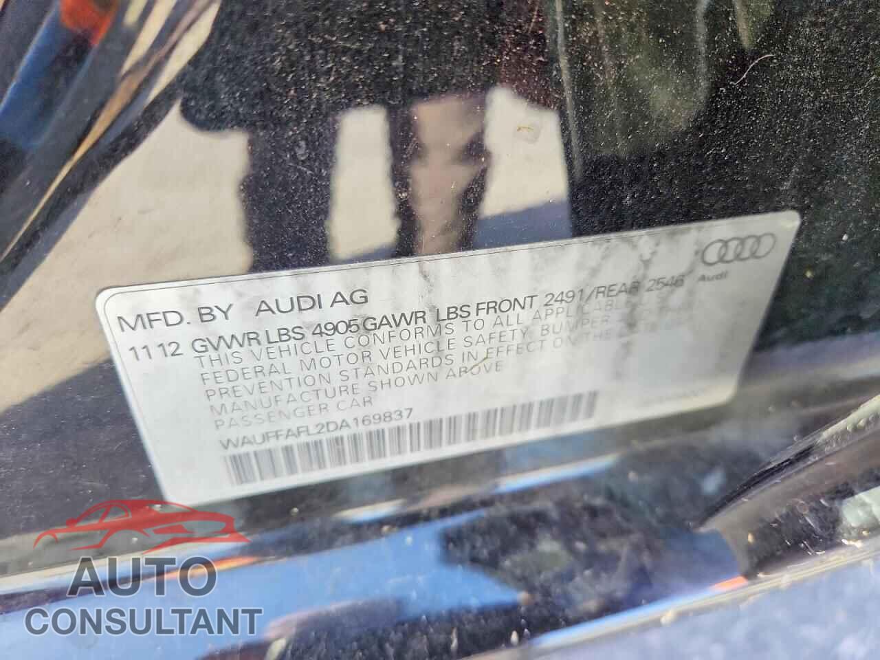 AUDI A4 2013 - WAUFFAFL2DA169837