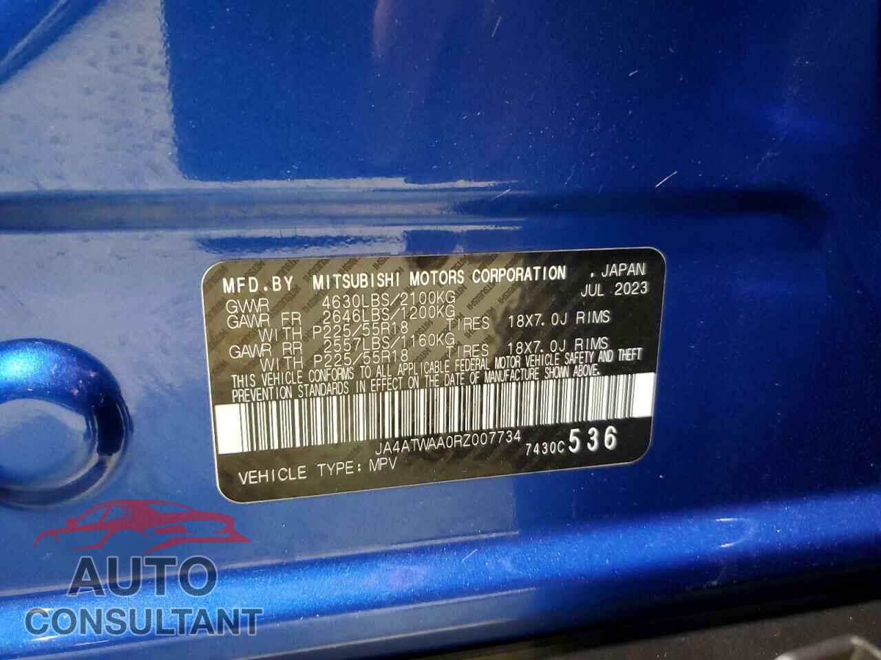 MITSUBISHI ECLIPSE 2024 - JA4ATWAA0RZ007734
