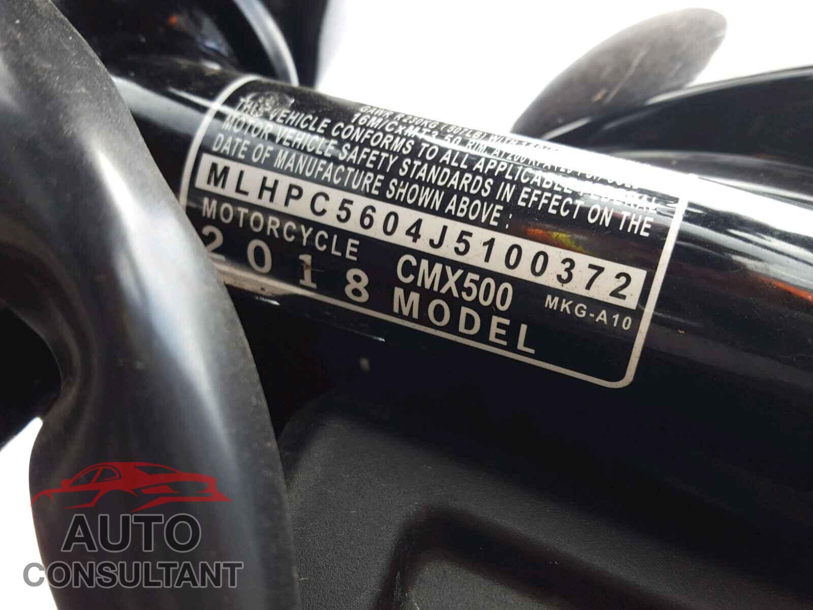 HONDA OTHR CYCLE 2018 - MLHPC5604J5100372