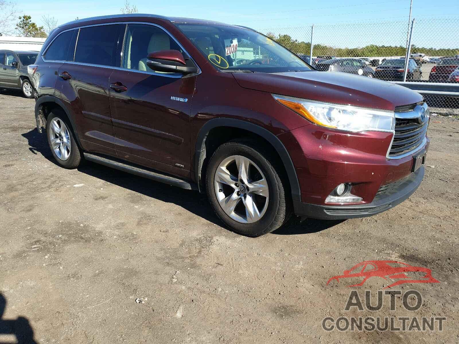 TOYOTA HIGHLANDER 2016 - 5TDDCRFH5GS014218