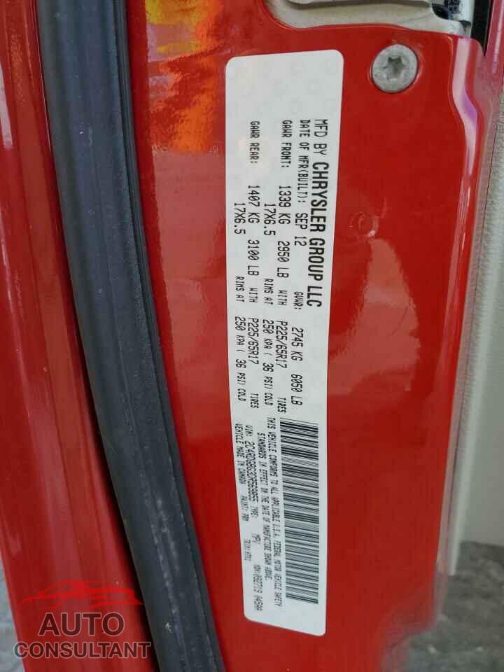 DODGE CARAVAN 2013 - 2C4RDGBG3DR569855