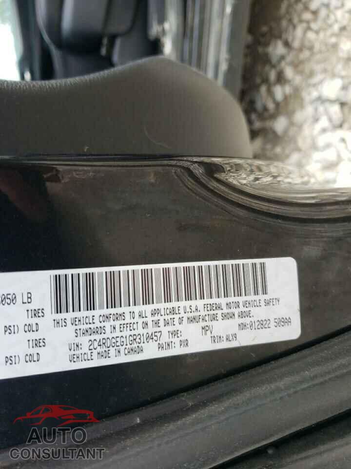 DODGE CARAVAN 2016 - 2C4RDGEG1GR310457