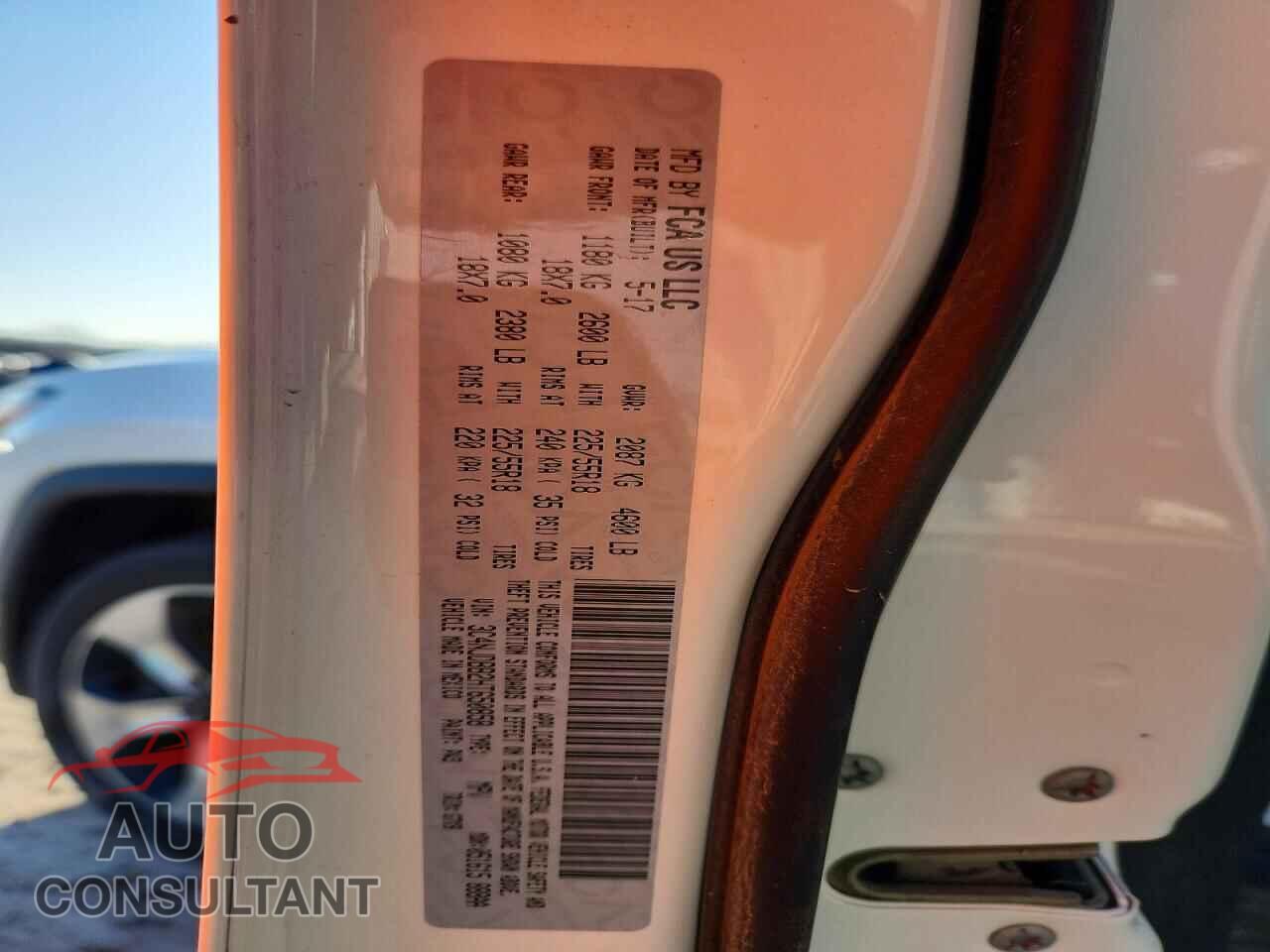 JEEP COMPASS 2017 - 3C4NJDBB2HT650858