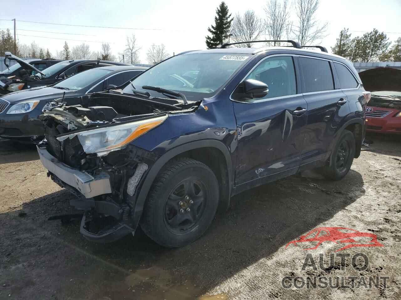 TOYOTA HIGHLANDER 2016 - 5TDJKRFH0GS302962