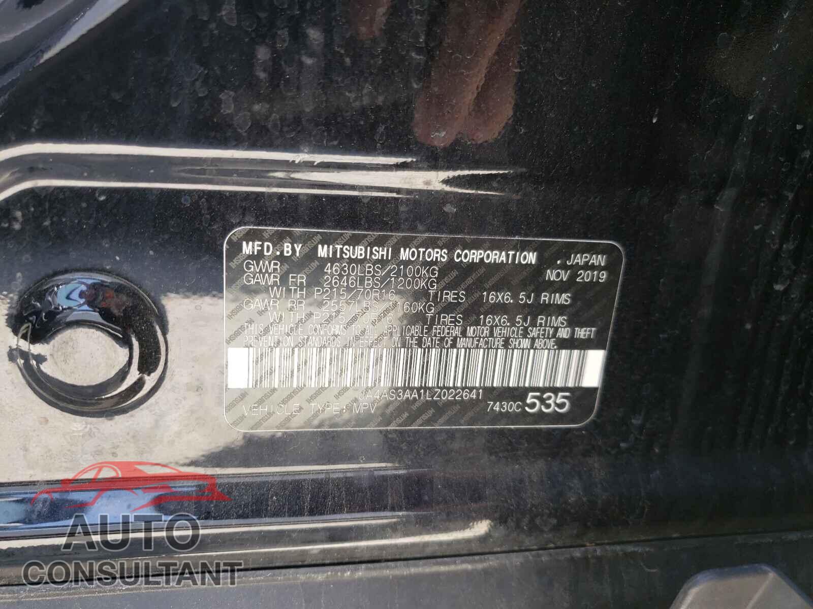 MITSUBISHI ECLIPSE 2020 - JA4AS3AA1LZ022641