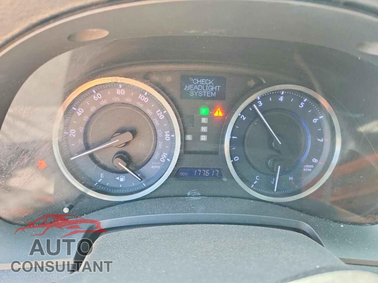 LEXUS IS 2012 - JTHBF5C25C5166294