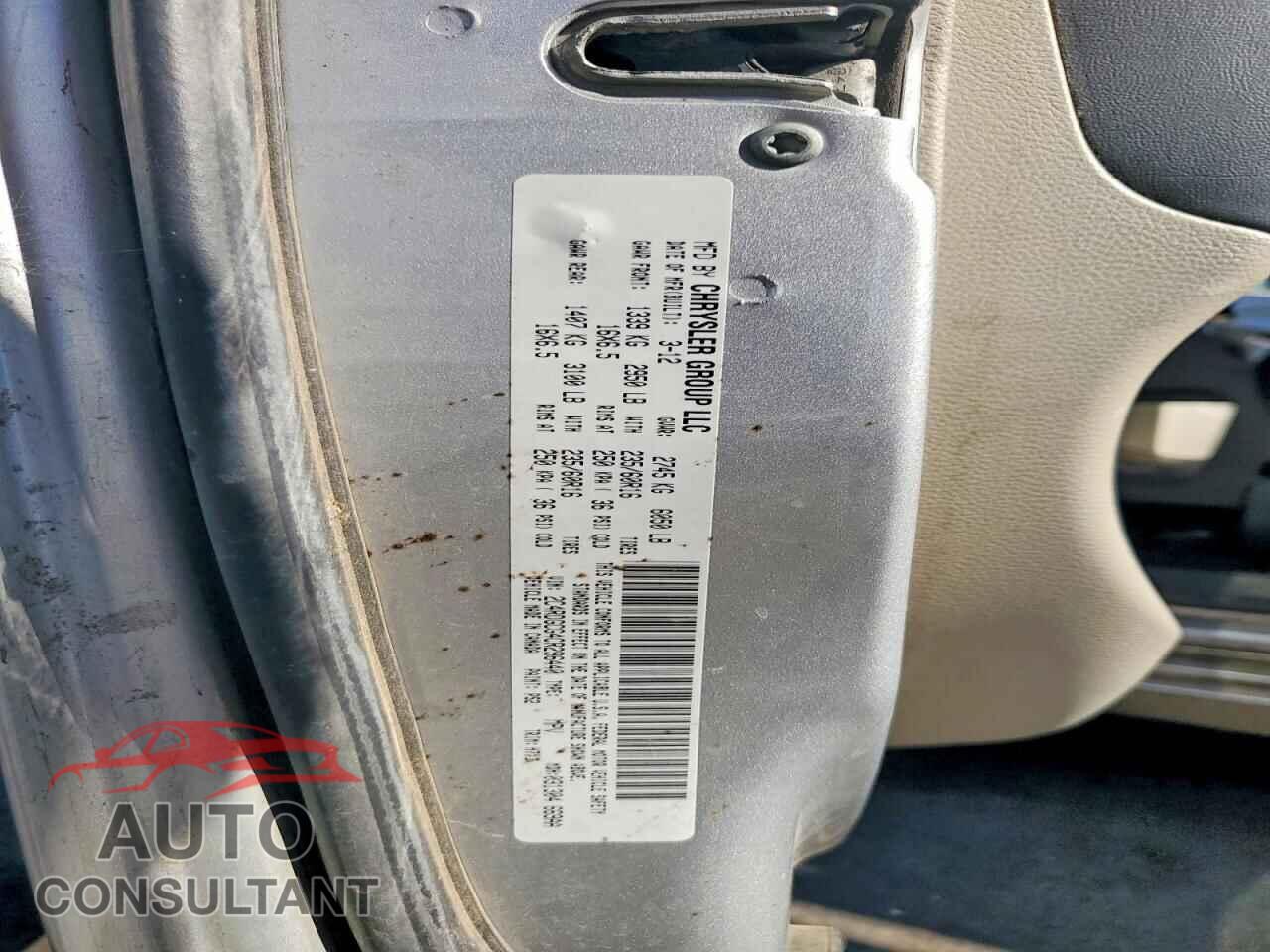 DODGE CARAVAN 2012 - 2C4RDGCG4CR296440