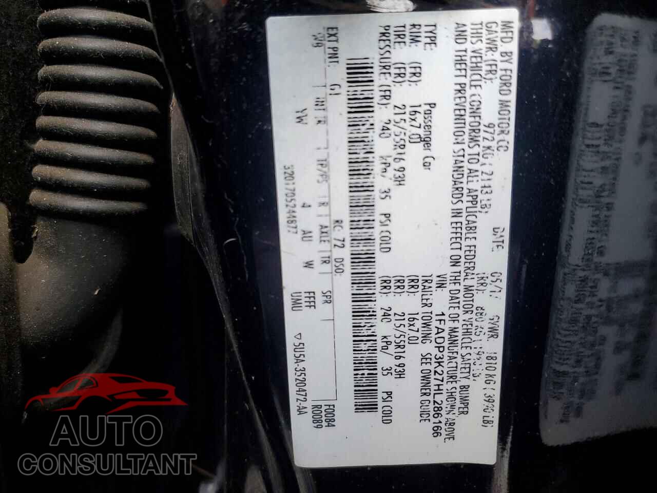 FORD FOCUS 2017 - 1FADP3K27HL286166