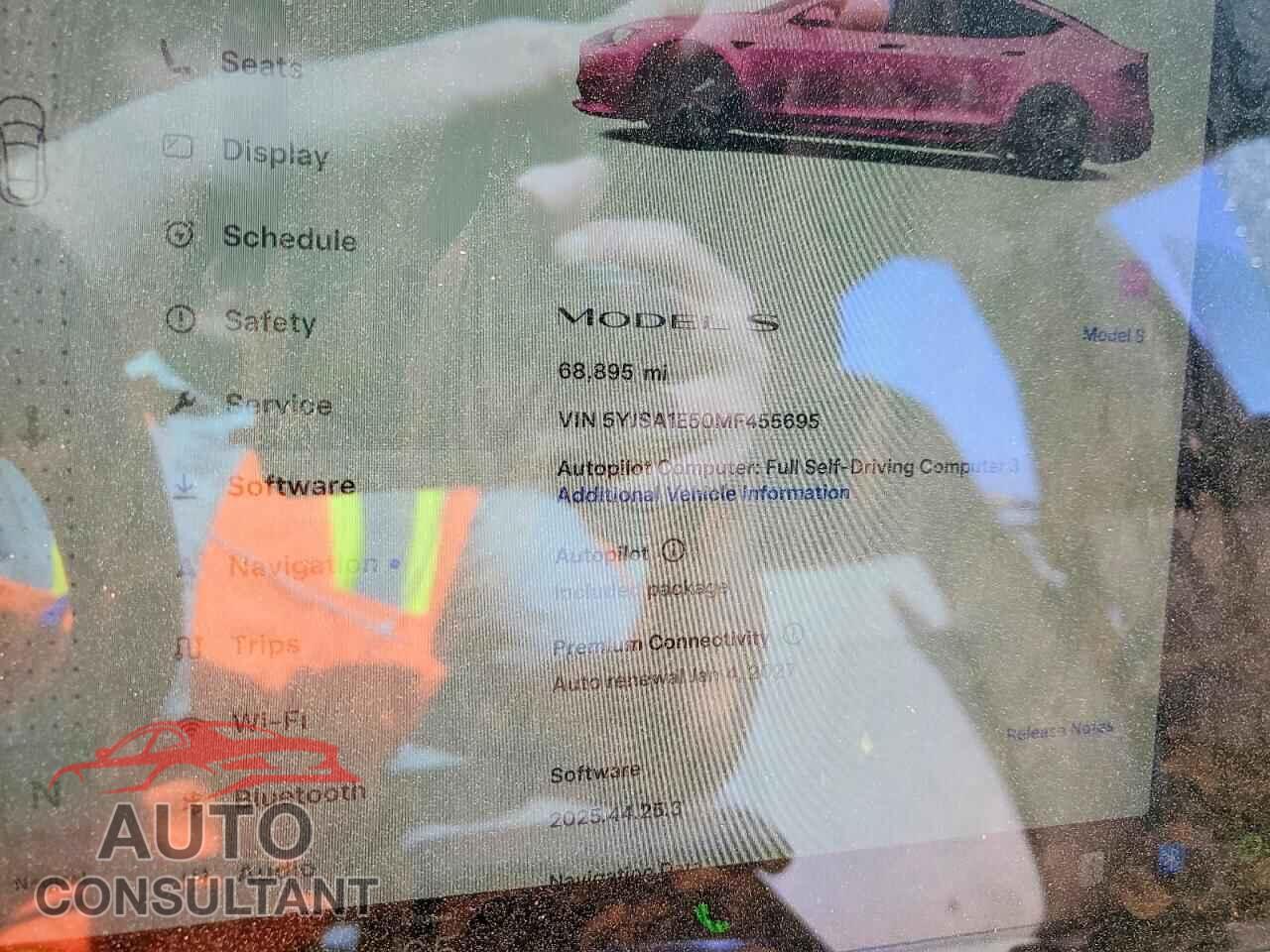TESLA MODEL S 2021 - 5YJSA1E50MF455695