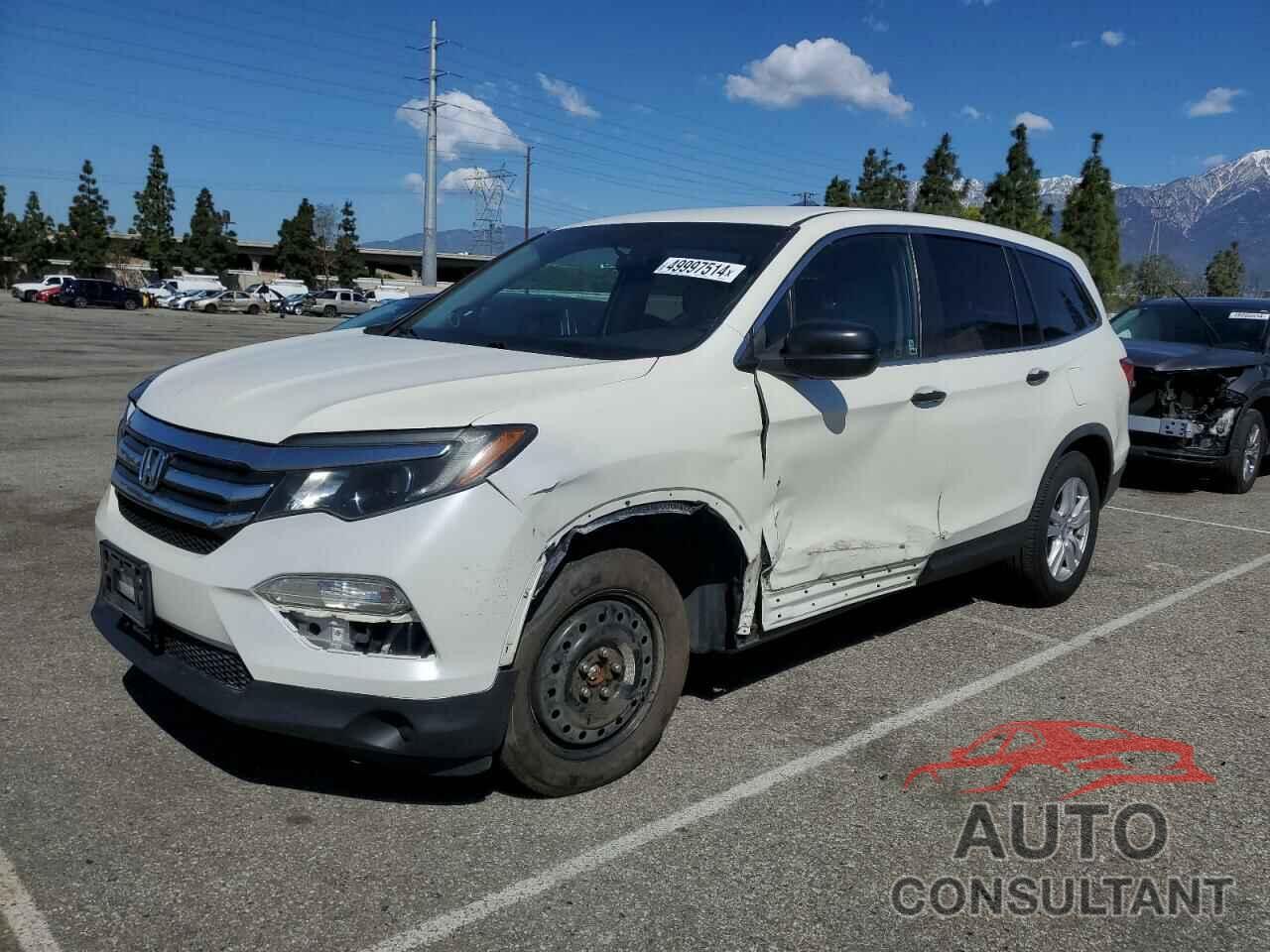 HONDA PILOT 2017 - 5FNYF5H15HB011486